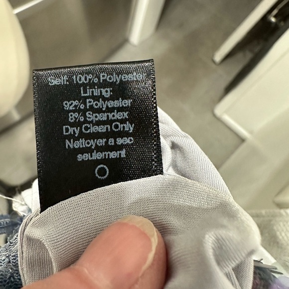 Dress the population gray iridescent-backless mini dress S - Picture 6 of 8